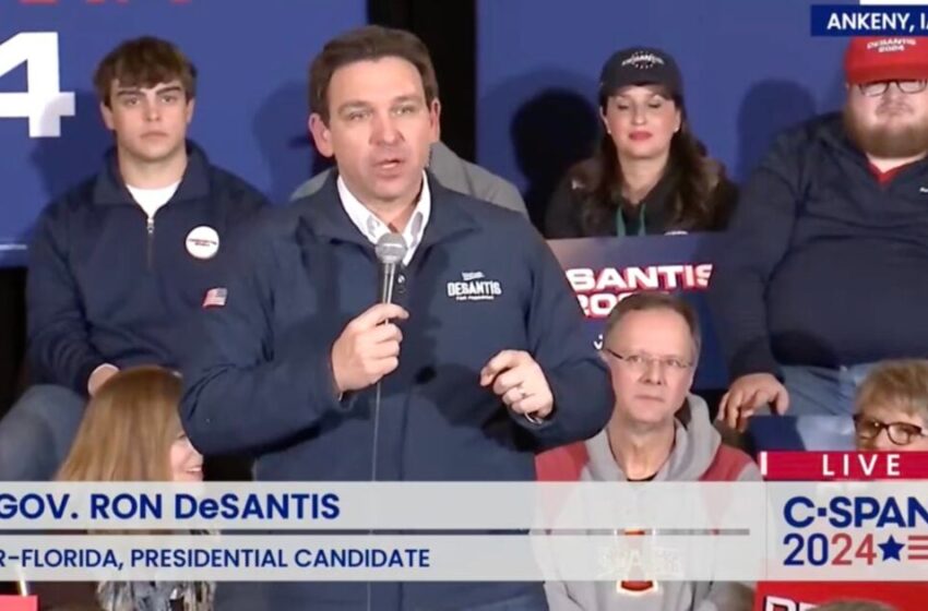  Ron DeSantis Criticizes Trump on Eve of Iowa Caucus — Accuses Him of Self-Serving Politician